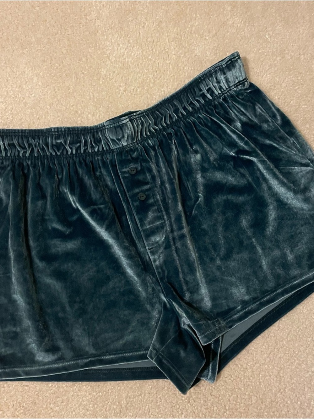 VS. PINK bling velvet sleep shorts X-small like new - Picture 4 of 8